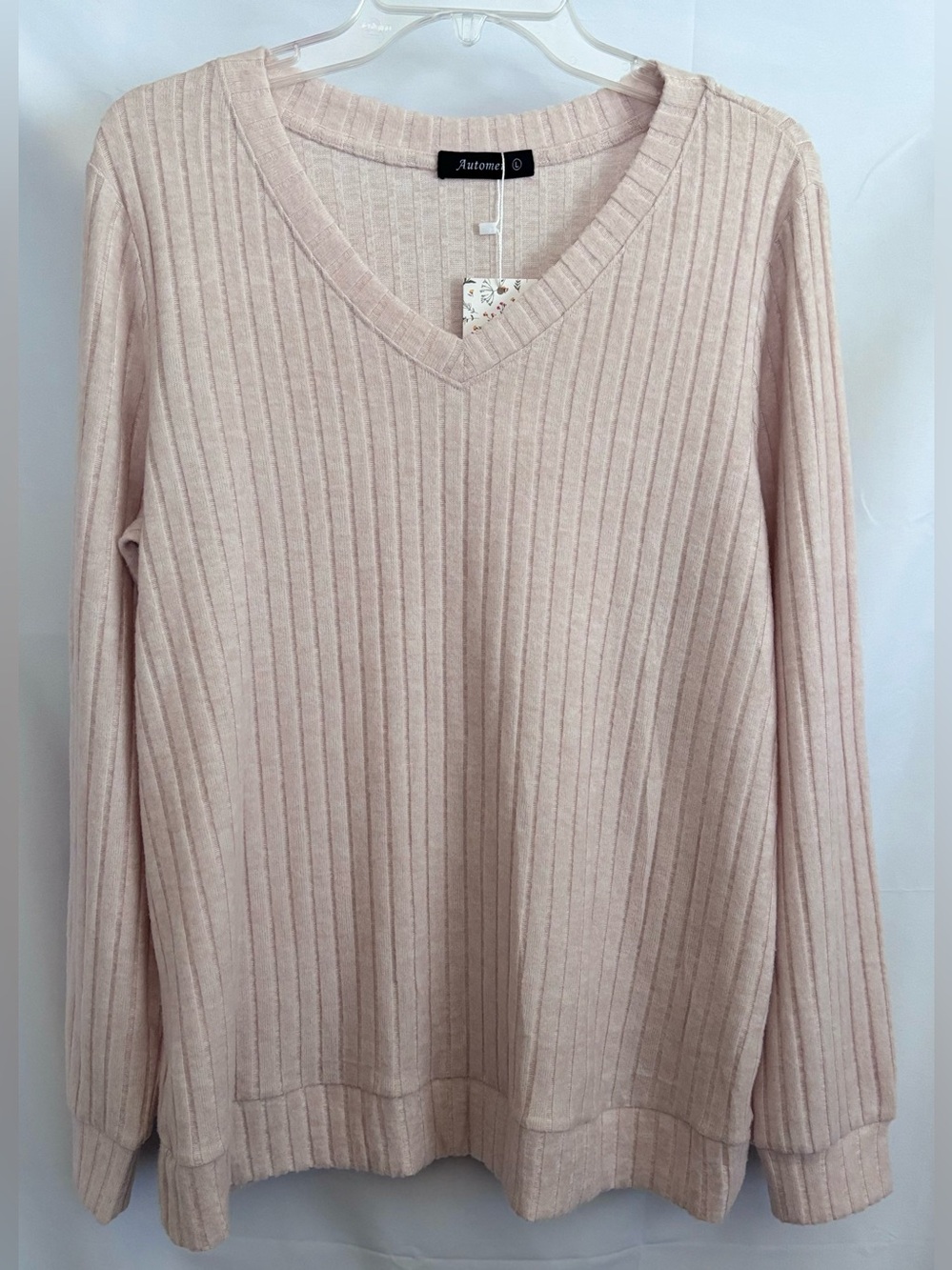 Automet Ribbed Vneck Sweater